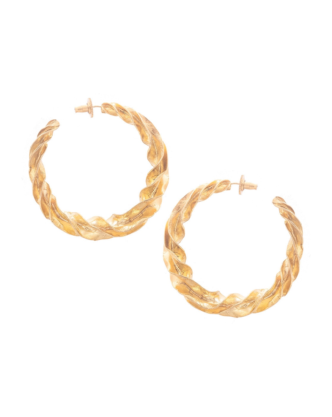 Buy Ne Nepal Gold-Plated Hoop Earrings | Gold-Toned Color Women | AJIO LUXE