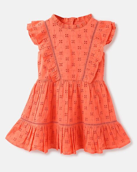 Buy Coral Dresses Frocks for Girls by UNITED COLORS OF BENETTON Online Ajio