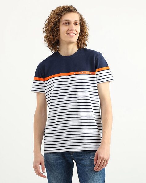 Buy Navy Blue White Tshirts for Men by UNITED COLORS OF BENETTON Online Ajio