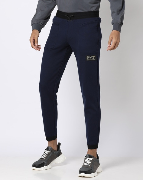 Buy Navy Blue Track Pants for Men by EA7 Emporio Armani Online