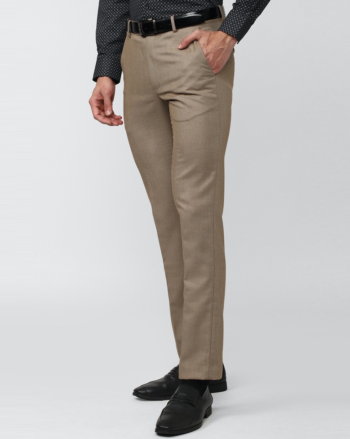 Buy Charcoal Grey Trousers & Pants for Men by JOHN PLAYERS Online | Ajio.com