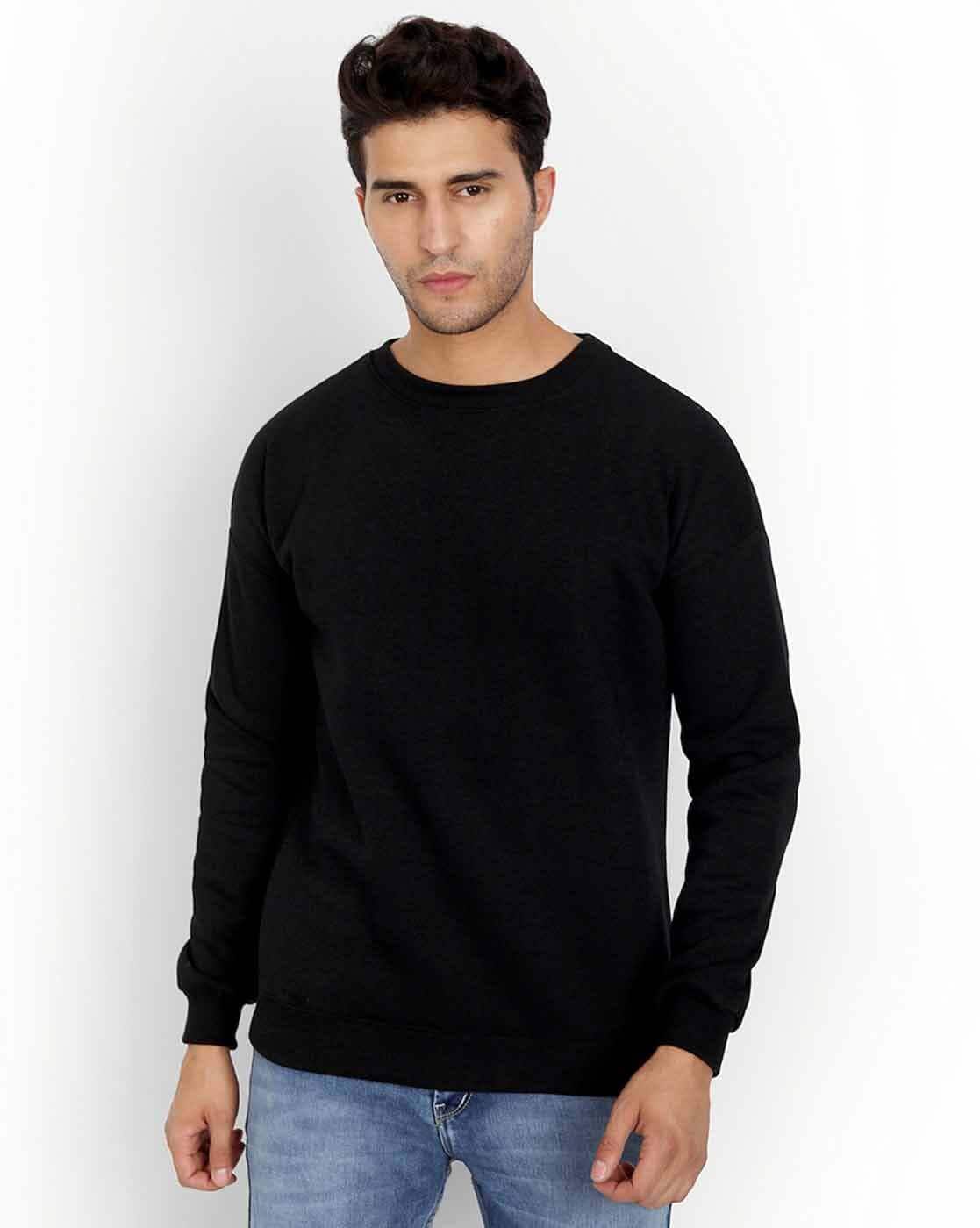 Buy Black Sweatshirt & Hoodies for Men by COLOR CAPITAL Online