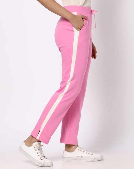 PINK Side Stripe Track Pants for Women