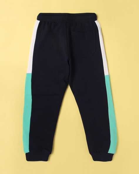 Buy Navy Blue Track Pants for Boys by Wotnot Online | Ajio.com