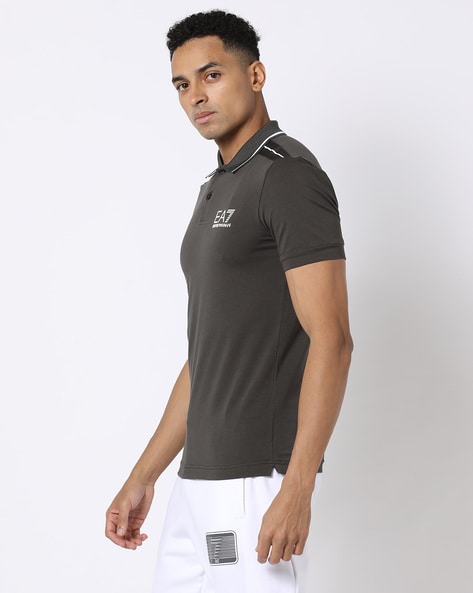 EA7 Emporio Armani Core ID Polo T Shirt Black