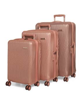 Pack of 3 Striped Trolley Bags-image-3