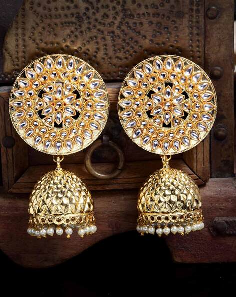 Round jhumka deals earrings online