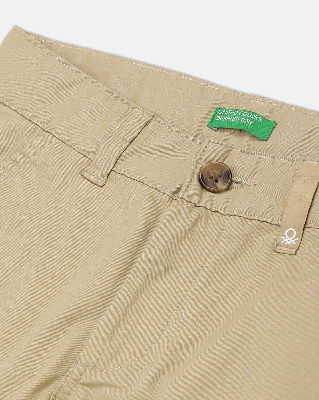 Flexi waist mid-rise trousers - Gray | Benetton