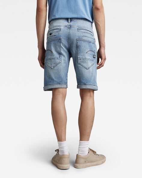 D Staq Slim Fit 3D Denim Shorts