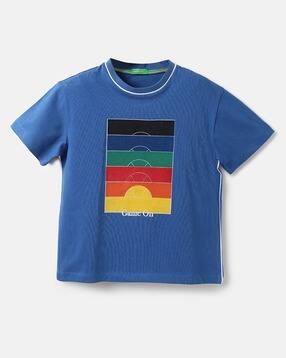 united colors of benetton Graphic Print Round-Neck T-Shirt-picture-36