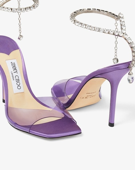 Authentic Jimmy Choo suede purple heels size 37 | dubizzle
