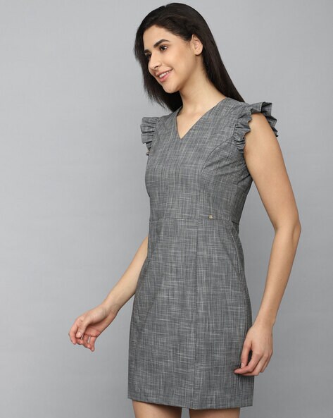 Gray sheath shop dress women's dresses