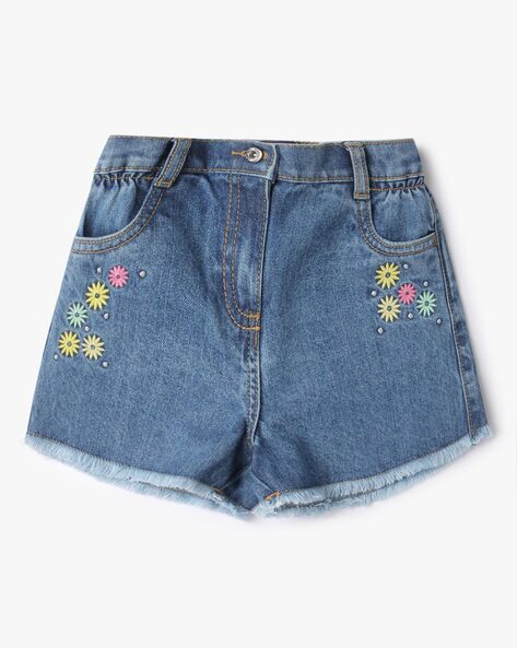 Embroidered shop shorts india