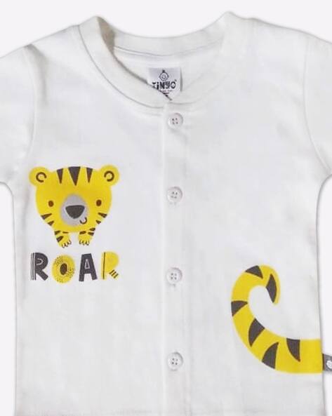 Baby Tiger Print Shirt Shorts Set