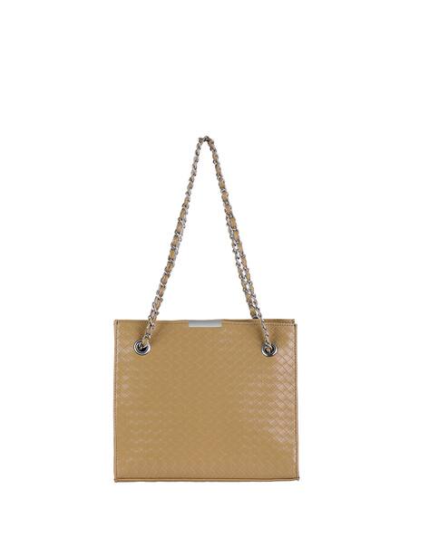 toteteca Basket Weave Shoulder Bag with Double-Strap
