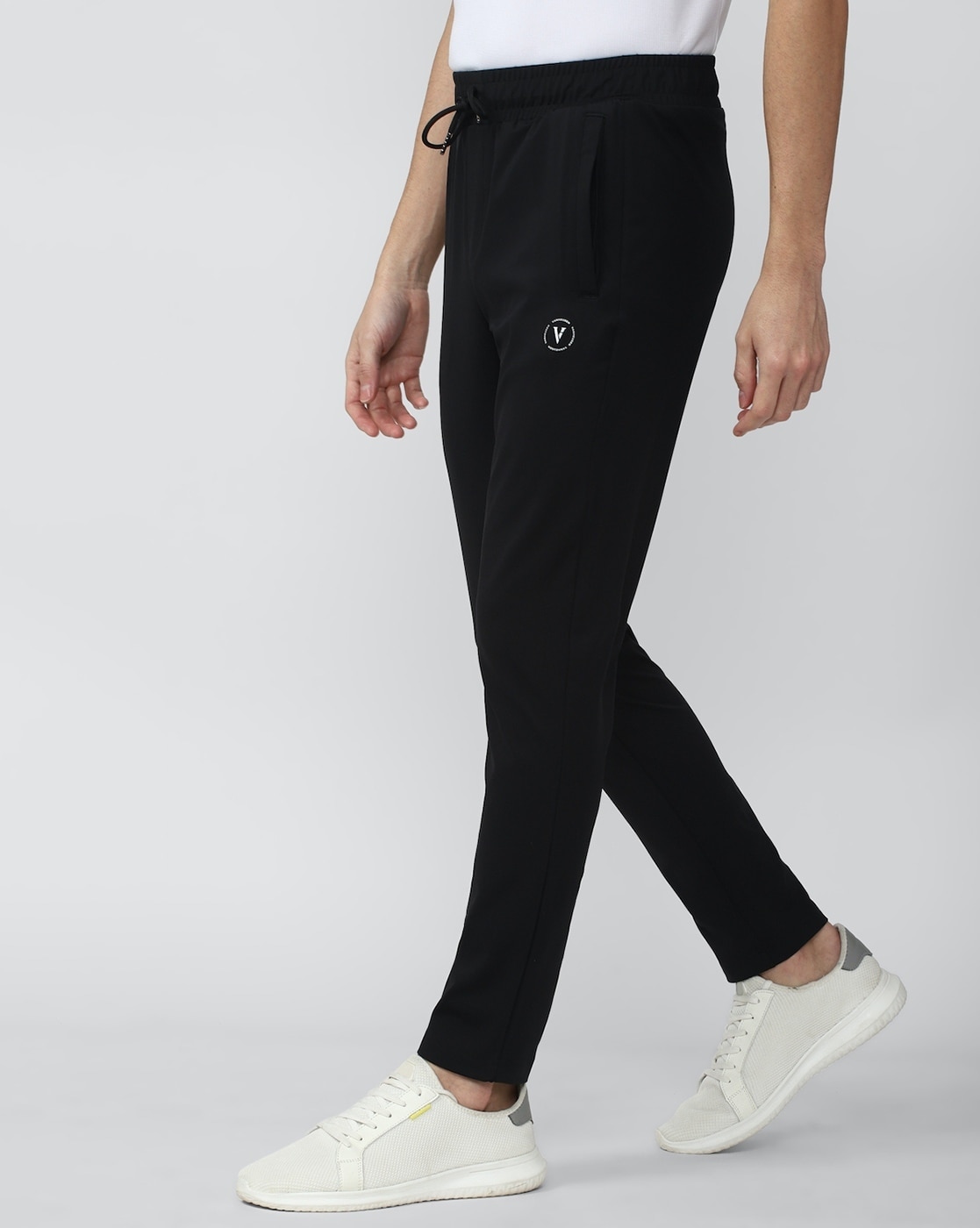 Buy PUMA Black Solid Polyester Regular Fit Men's Track Pants | Shoppers Stop