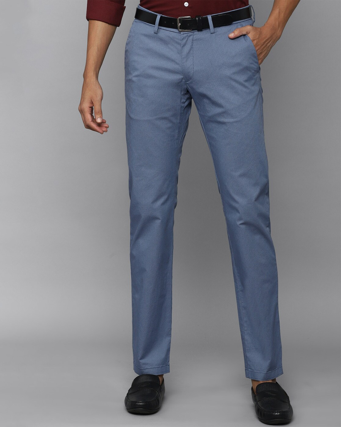 Allen Solly Blue Trousers  Buy Allen Solly Blue Trousers Online In India