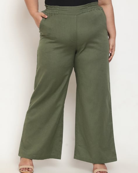 UNYUG  Women Trousers Semi Formal Soft Fabric