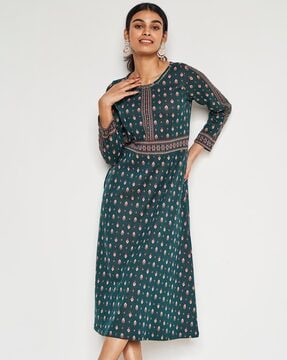 Global desi kurtis on sale flipkart