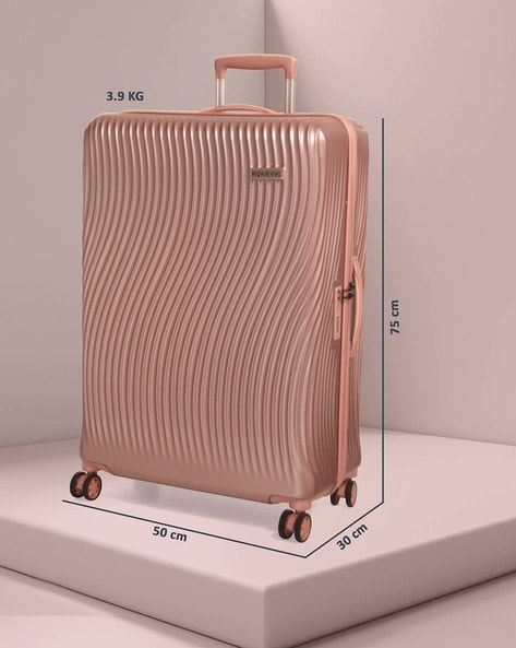 Buy ROMEING Nes Built in Weighing Scale Polycarbonate Set of 2 (55 & 65  cms) (Rose Gold) Hard Luggage Trolley Bag Online at desertcartZimbabwe
