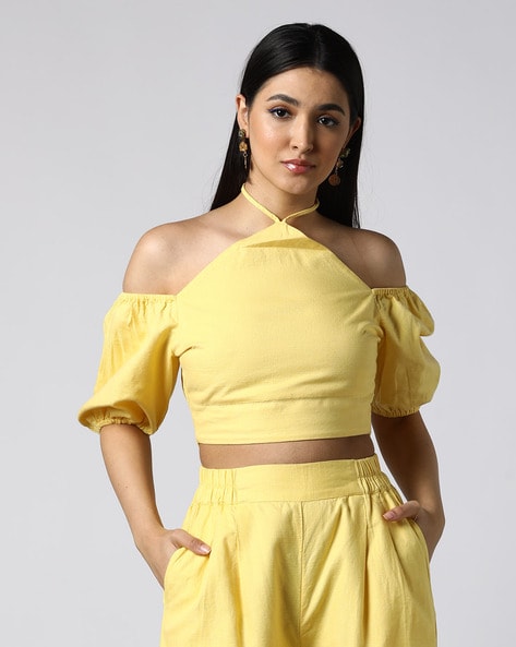 Yellow Tops for Women by Outryt Online | Ajio.com