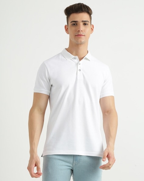 Polo T-Shirt with Vented Hems