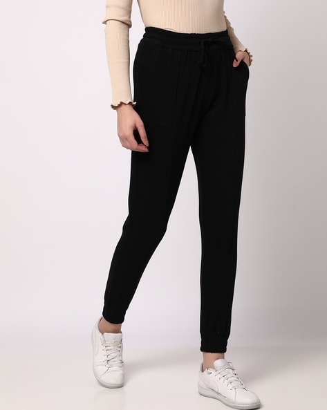Buy Jet Black Track Pants for Women by RIO Online
