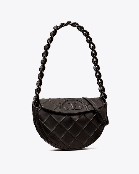 Crescent Shoulder Bag in Black | Rothy's