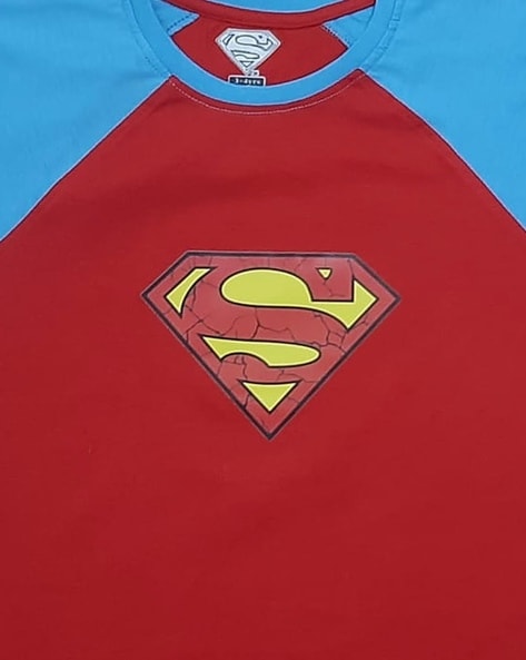 Kook N Keech Superman Printed Men Round Neck Blue T-Shirt - Buy Kook N  Keech Superman Printed Men Round Neck Blue T-Shirt Online at Best Prices in  India | Flipkart.com