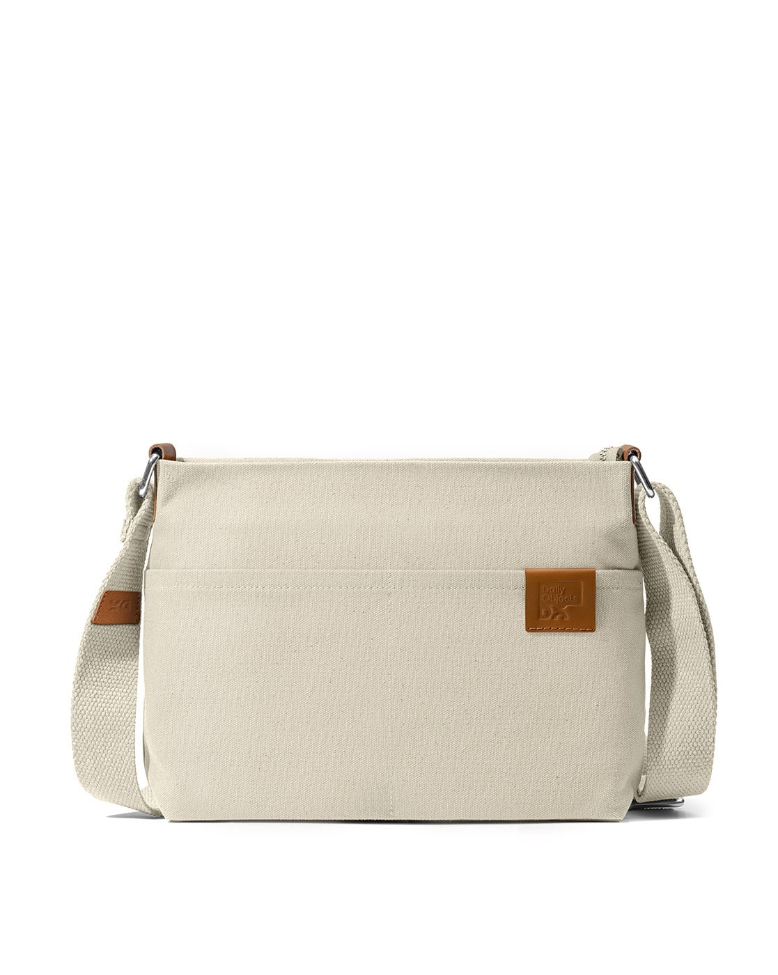 Plain Canvas Zip Crossbody Bag