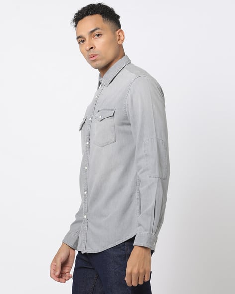 LOHEN BIG PATCH POCKET SHIRT グレー 商品 – ページ 2 – LOHEN