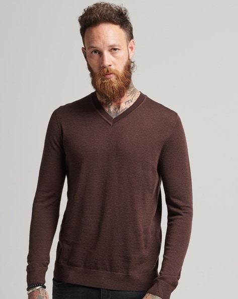 Superdry v neck clearance jumper