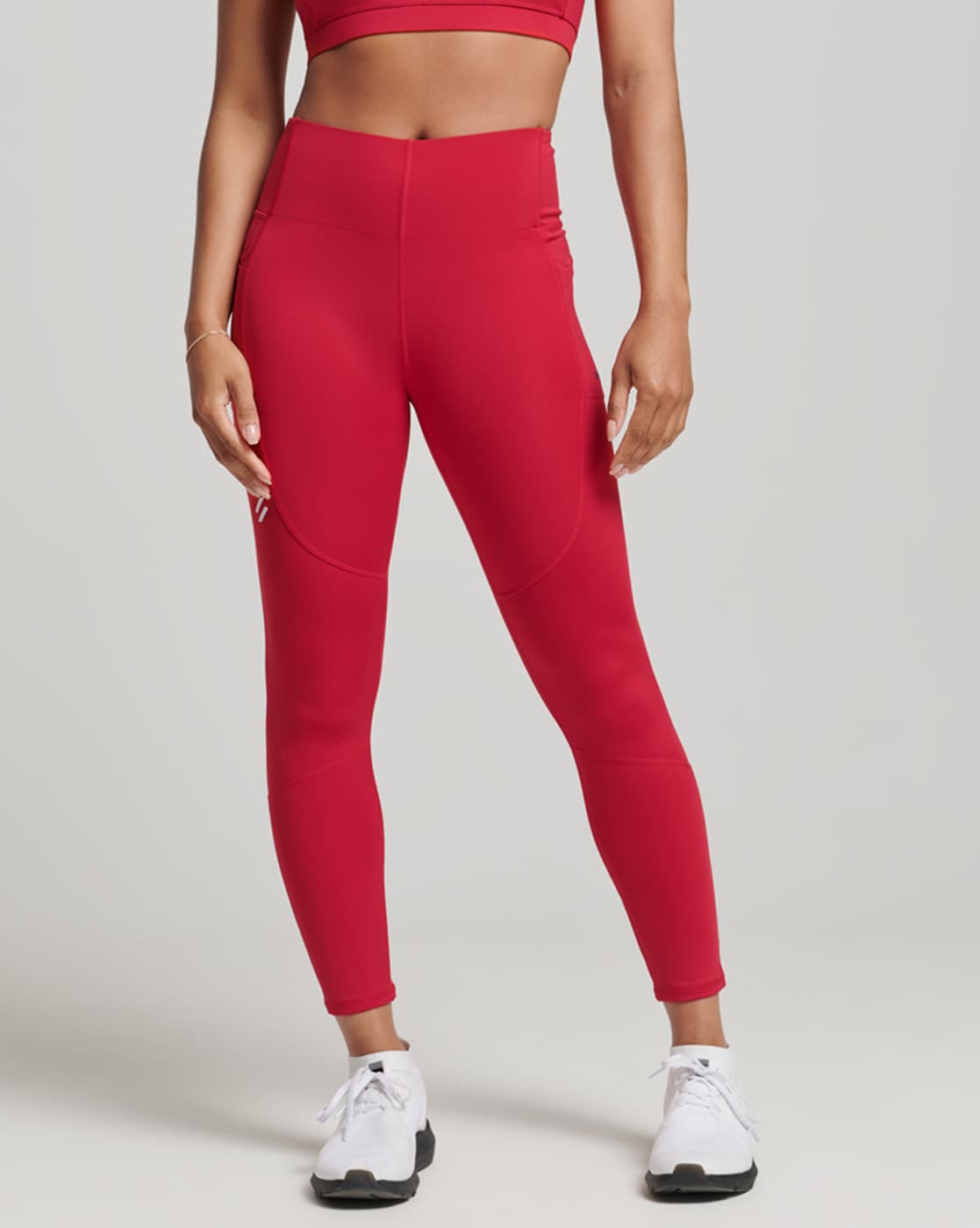 NWT Women's Nike One Red Tights Yoga Pants 7/8 Length Size Small MSRP $55