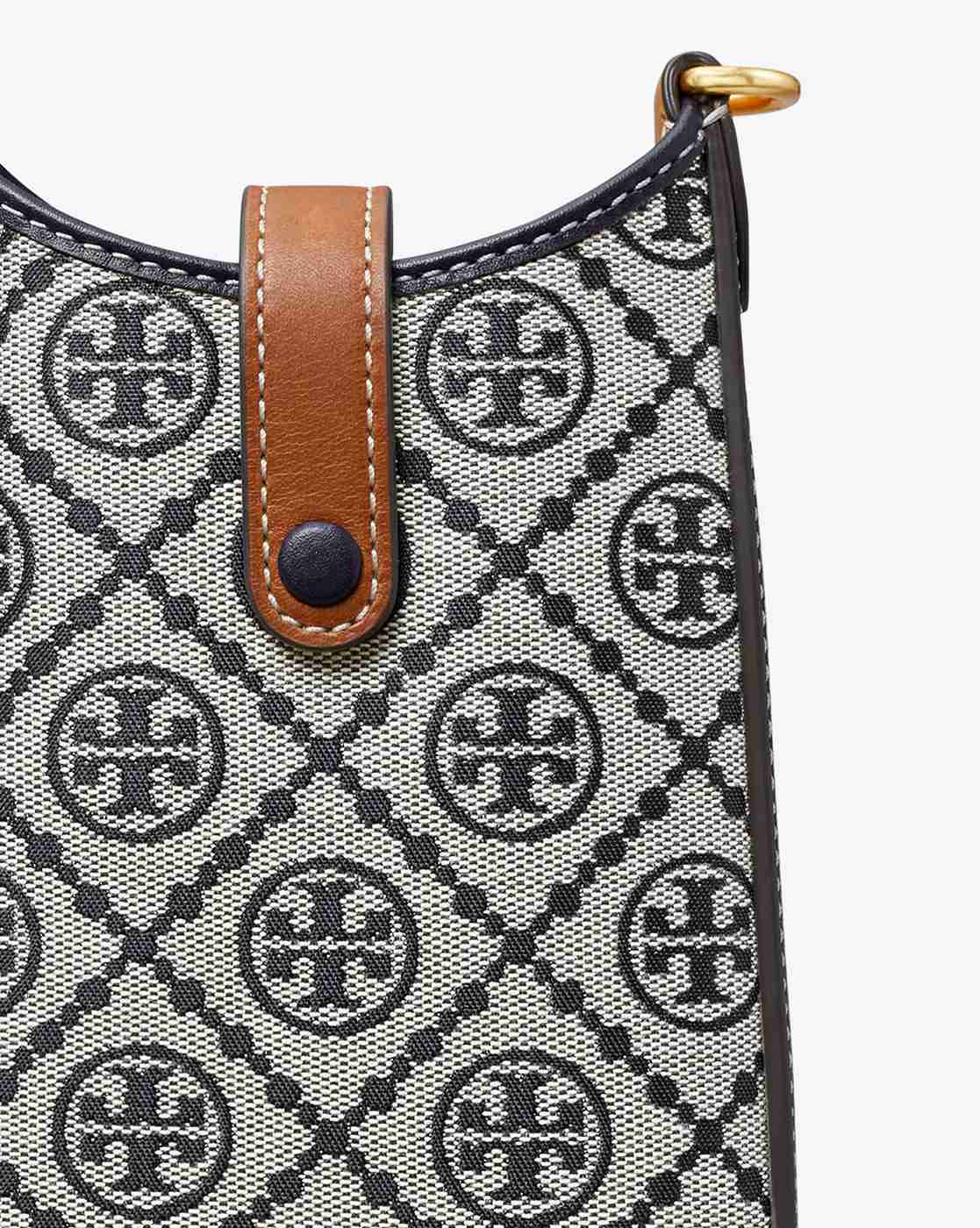 T Monogram Denim Phone Crossbody: Women's Handbags
