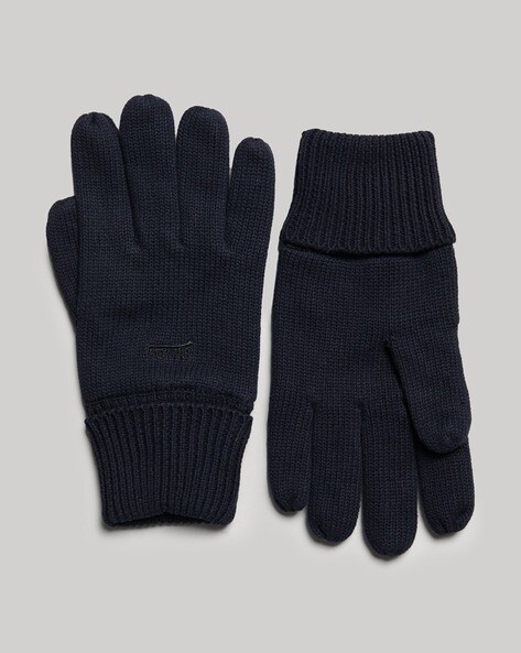MR P. Ribbed Wool Gloves for Men