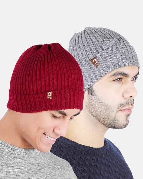 Men Set of Knitted Beanies