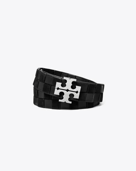 Buy Tory Burch Eleanor Woven Belt Black Color Women AJIO LUXE