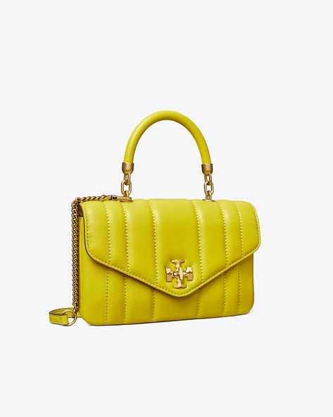 Buy Tory Burch Mini Kira Top-Handle Bag | Green Color Women | AJIO LUXE