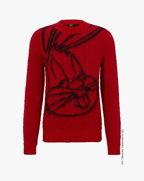Buy BOSS Looney Tunes X Boss Regular-Fit High-Impact Sweater Red
