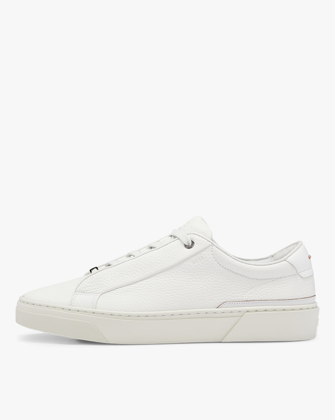 High-Top Lace-Up Hook And Loop Trainers, White