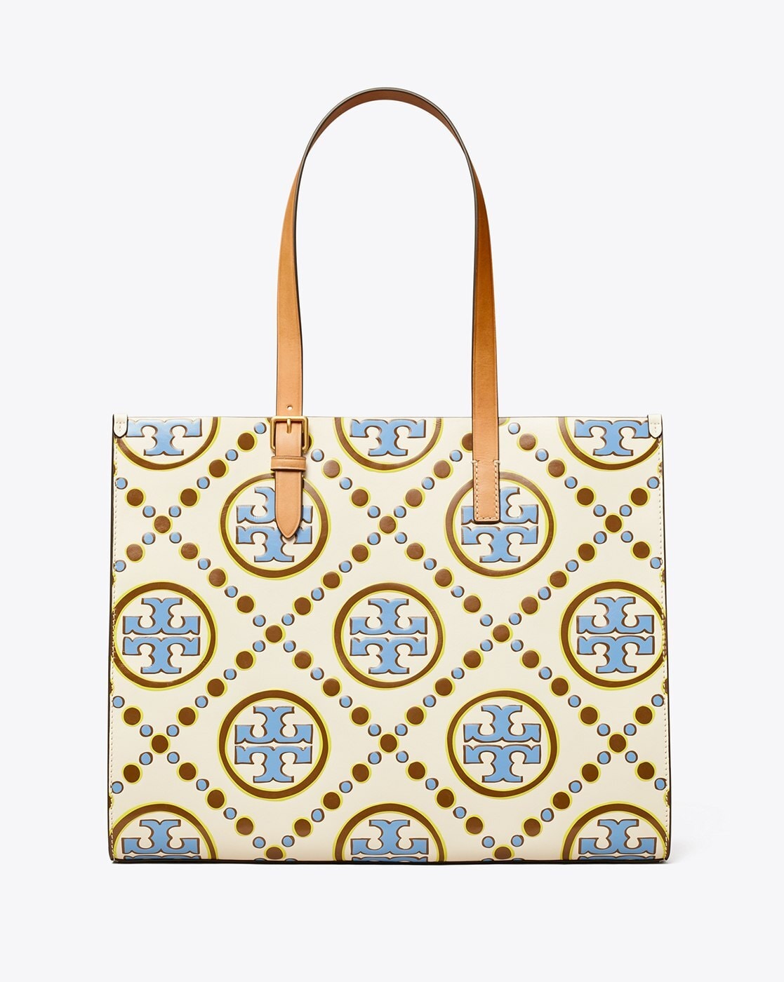 Tory Burch SMALL T MONOGRAM CONTRAST EMBOSSED TOTE - Tory Red