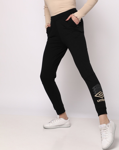 Buy Jet Black Track Pants for Women by UMBRO Online Ajio