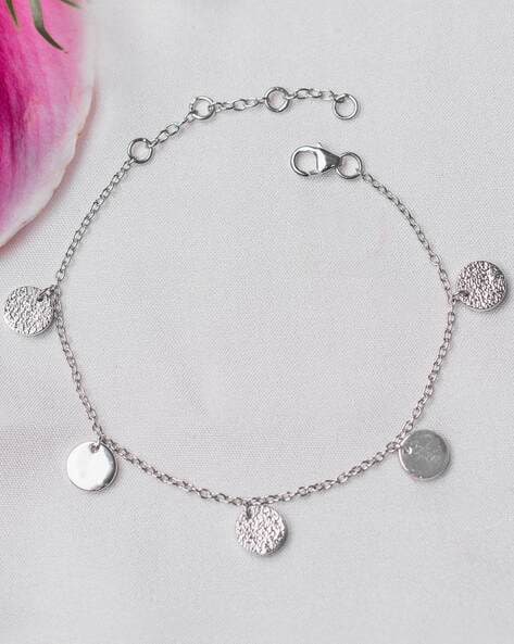Sterling Silver 7 Inch Charm Bracelet with Large Engravable Heart Tag |  Jewellerybox.co.uk