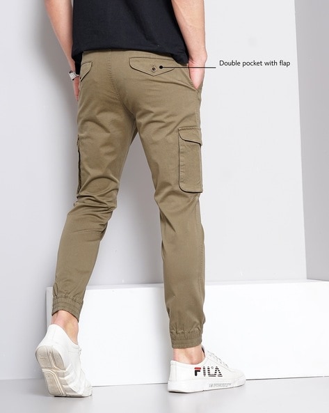 Buy Olive Green Trousers & Pants for Men by British Club Online | Ajio.com