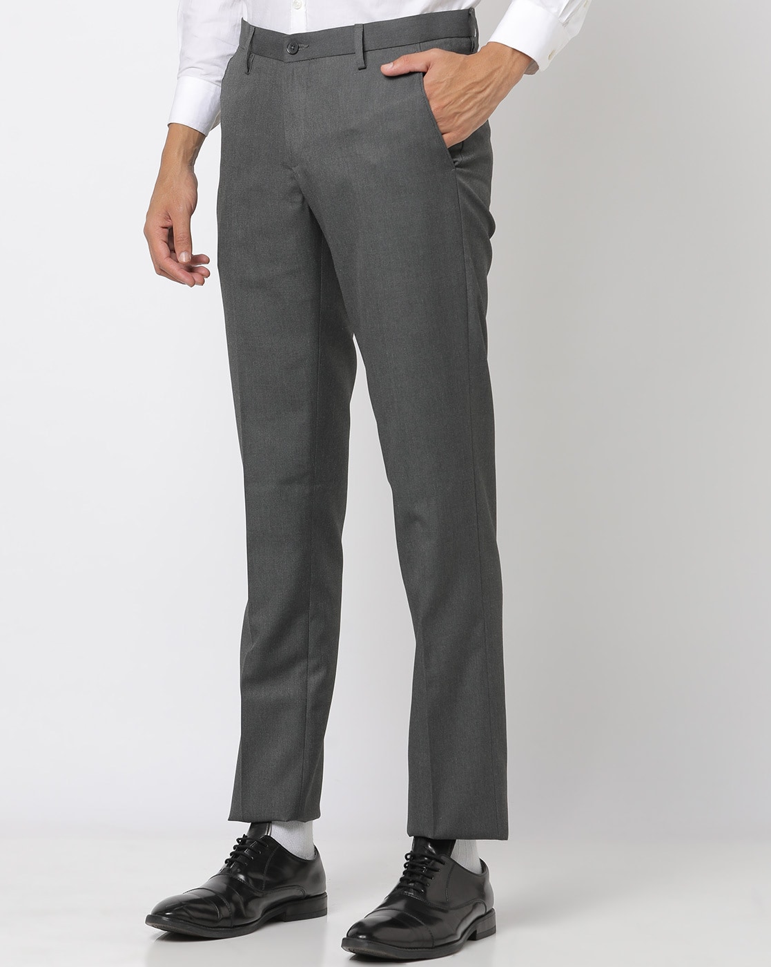 Flannel Trousers - Charcoal
