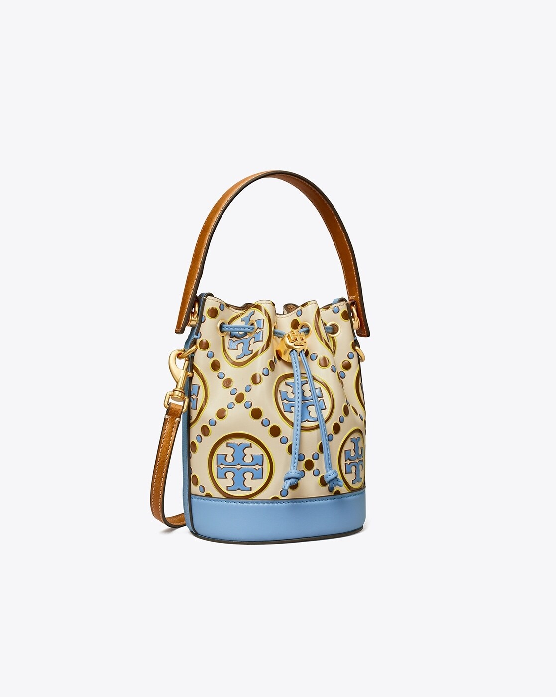 Tory Burch T Monogram Embossed Bucket Bag