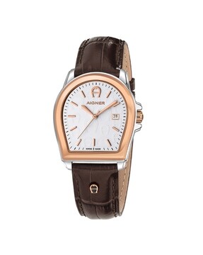 Buy AIGNER ARWGA4810007 Analogue Watch with Leather Strap