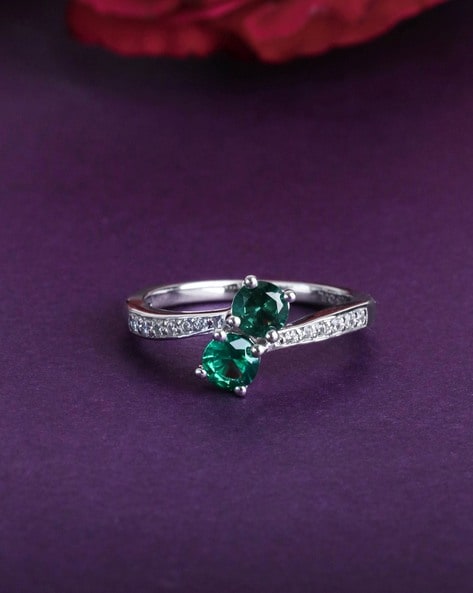 Update 76+ sterling silver emerald ring best - vova.edu.vn