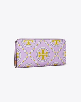 Tory Burch Women's T Monogram Zip Slim Wallet