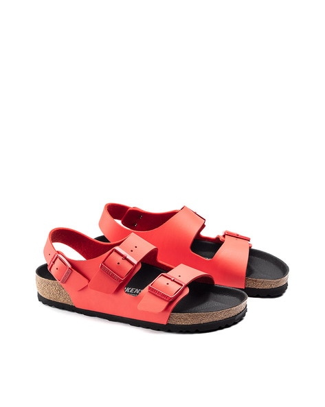 Birkenstock milano clearance red